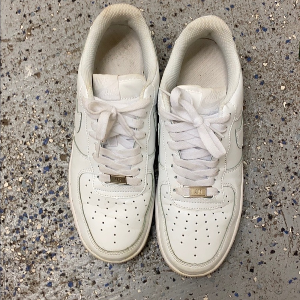 White Nike Air Force ones